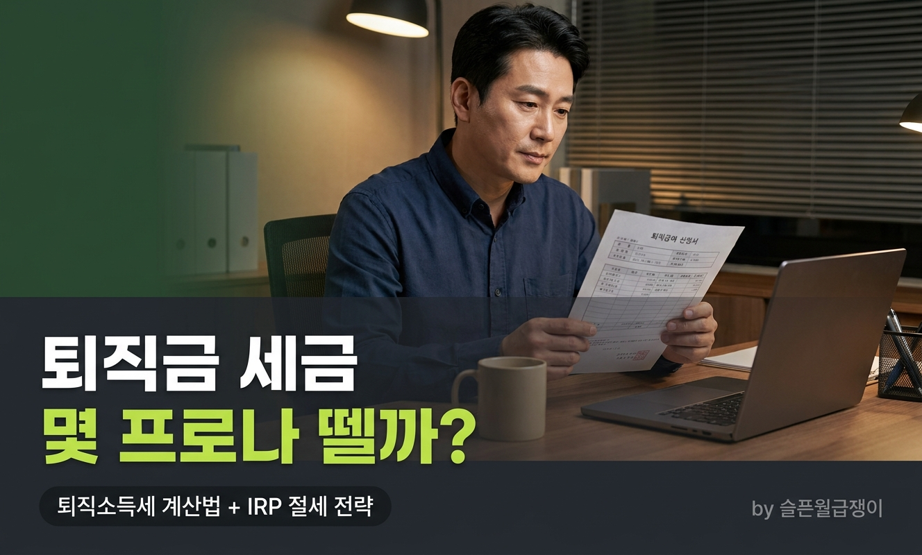 퇴직금을 수령하는 직장인