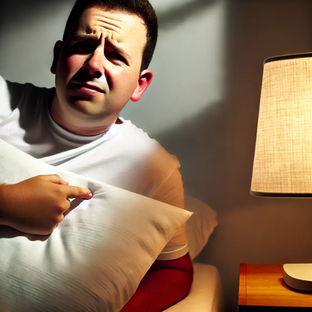 밤에 자다 깨어 침대 옆 램프를 켜는 사람, 밤에 자주 소변을 보는 모습을 표현한 당뇨 초기 증상