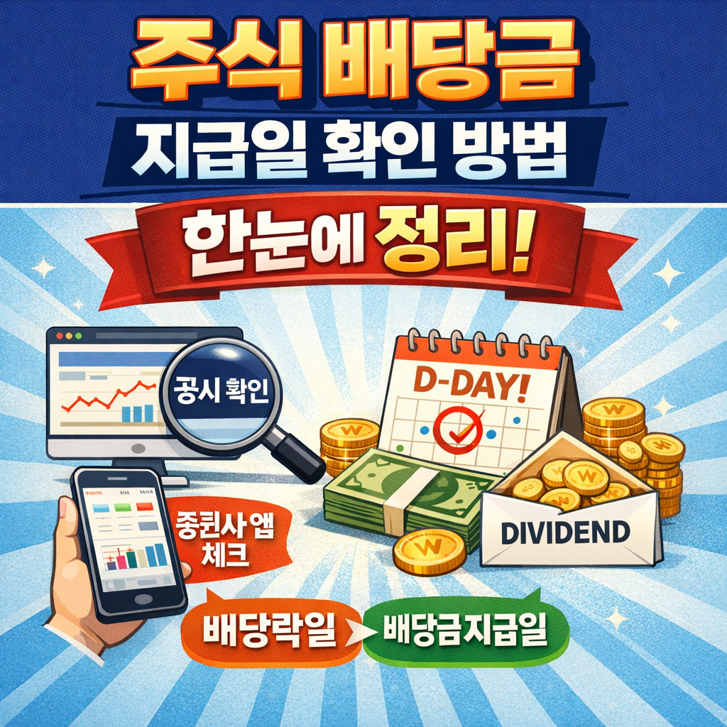 주식 배당금 지급일