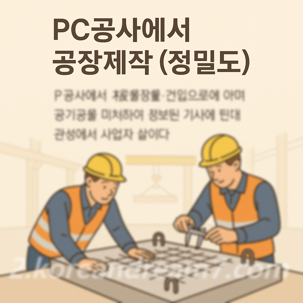 PC공사에서 공장제작(정밀도) 중요성
