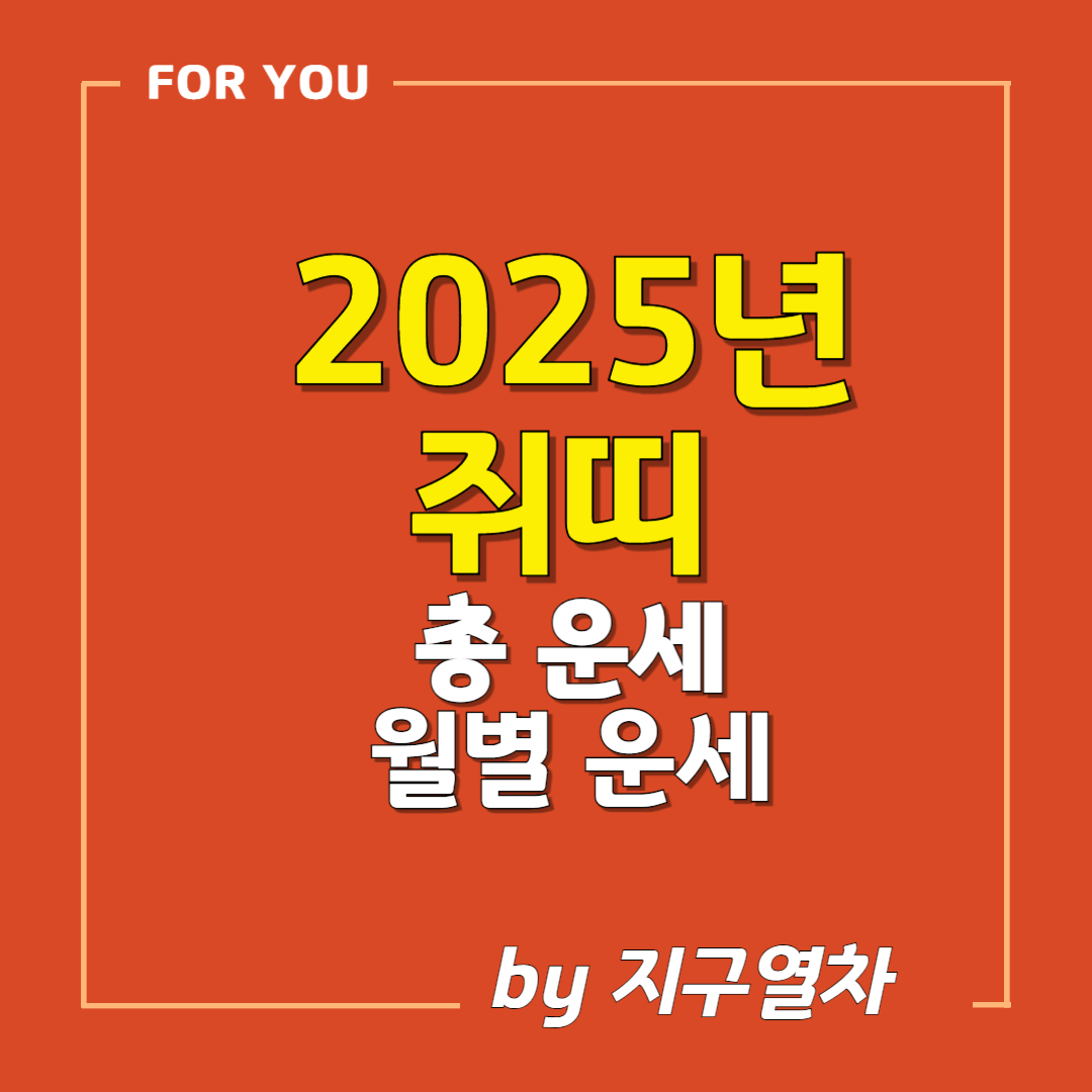 2025 쥐띠 운세