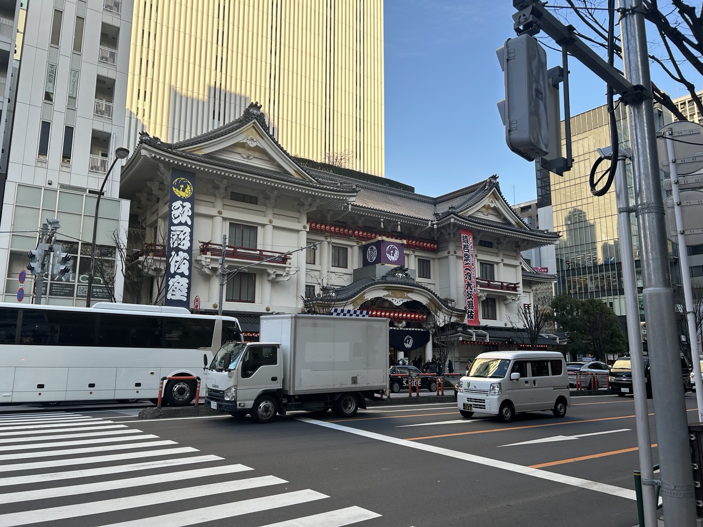 긴자-가부키자-공연장- 앞모습