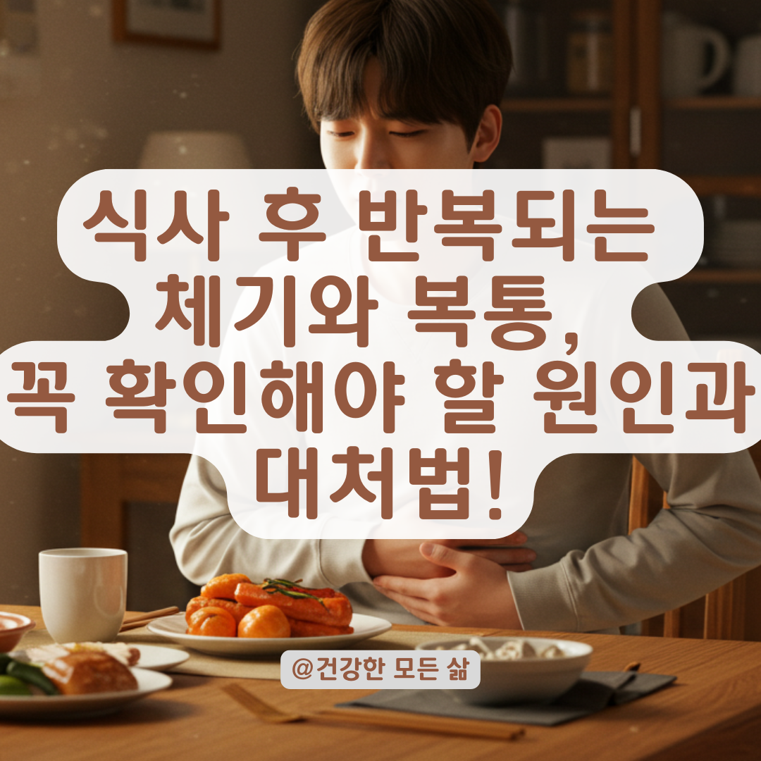 식사 후 자꾸 체하고 배가 아프다면? 반복될수록 의심해야 할 질환과 대처법.