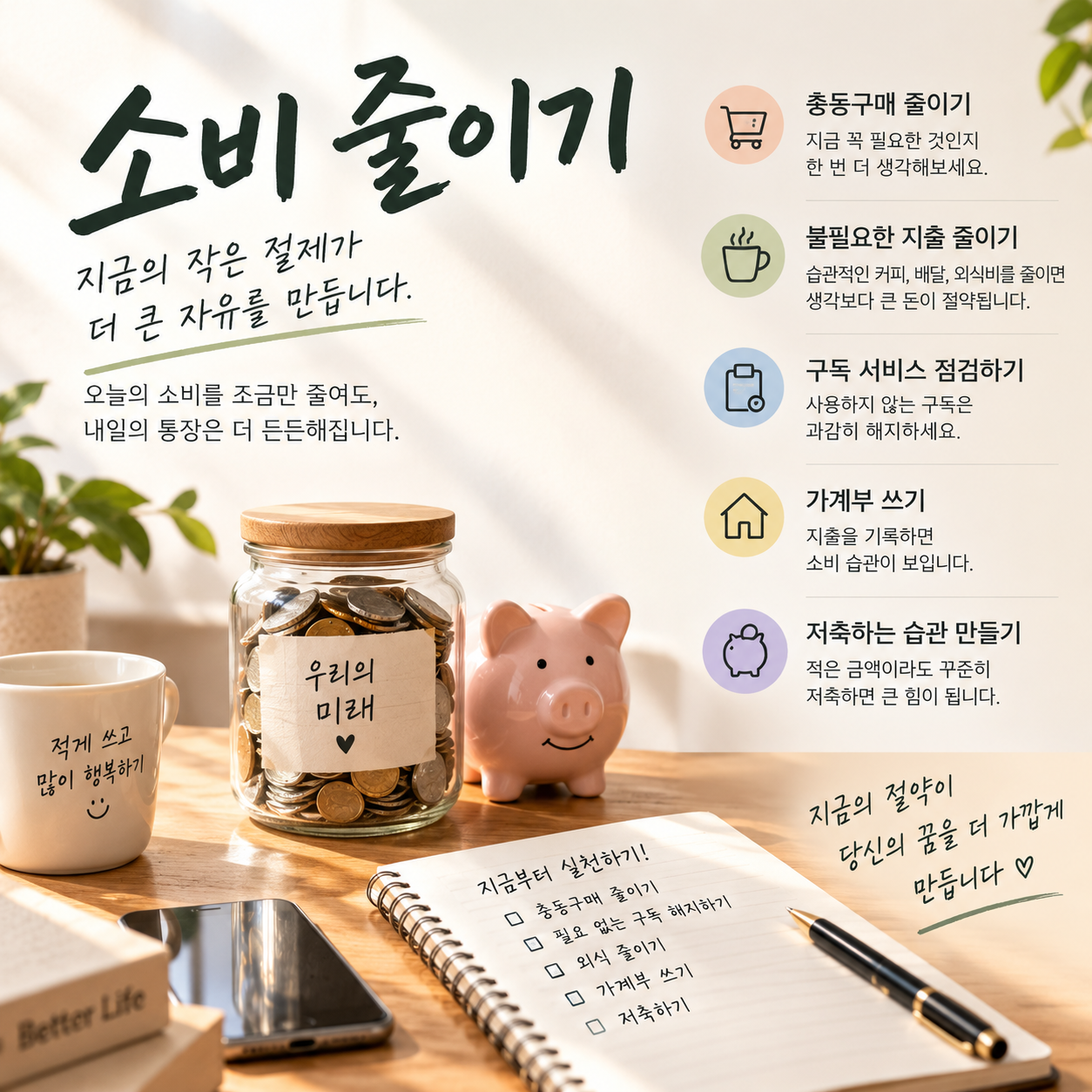 소비줄이기