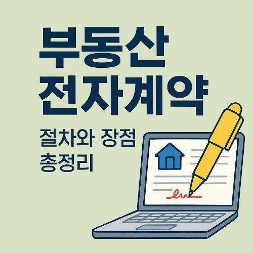 부동산 전자계약 절차와 장점 총정리