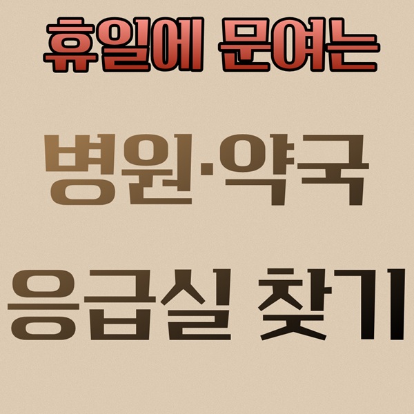 추석 연휴 울산 남구·중구 응급실·병원·약국 찾기