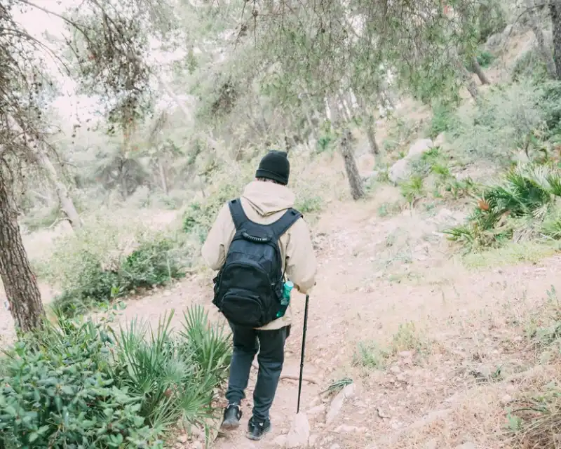 하산하고 있는 등산객