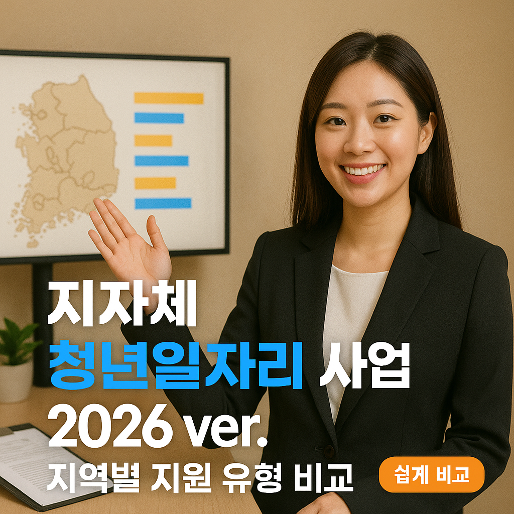 지자체 청년일자리 사업 2026 ver. | 지역별 지원 유형 비교