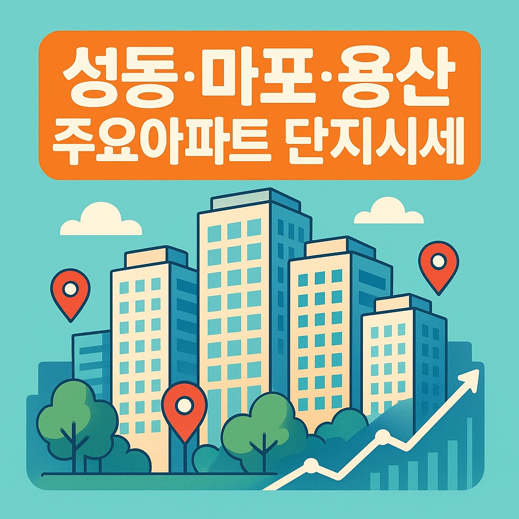 성동.마포.용산 주요아파트 단지 시세