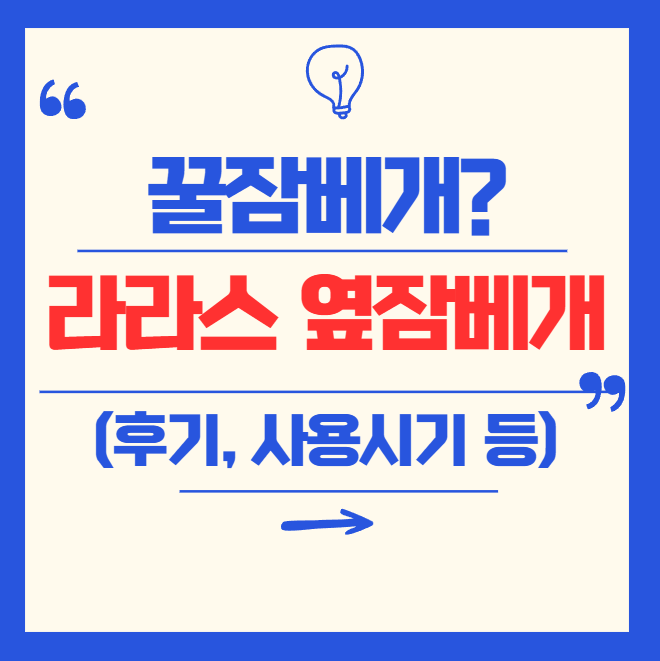 라라스 옆잠베개 완전정복: 실제후기, 사용법부터 시기, 커버까지 총정리!