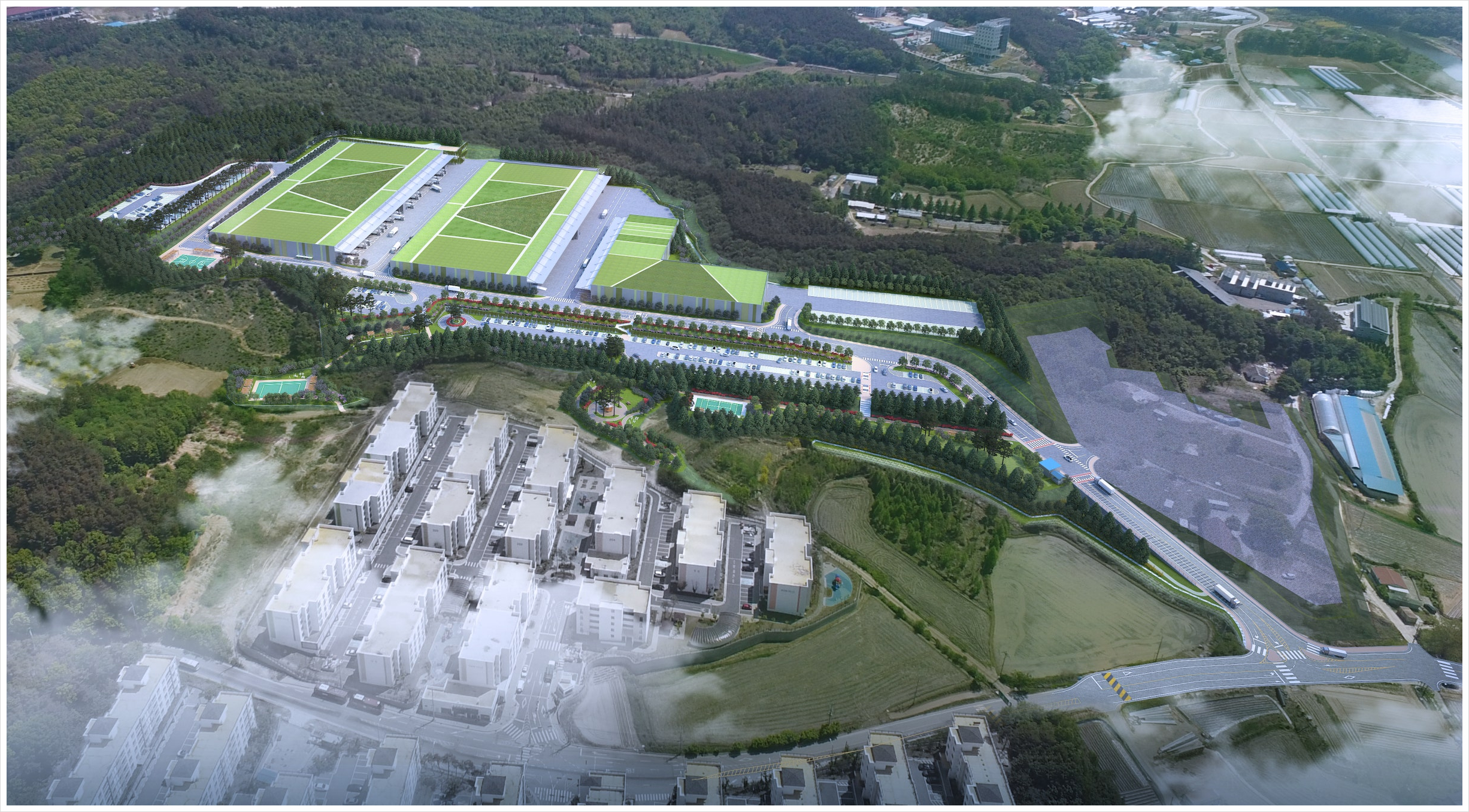 삼정엔지니어링 충남 천안시 서북구 병천면 물류창고 부지조성