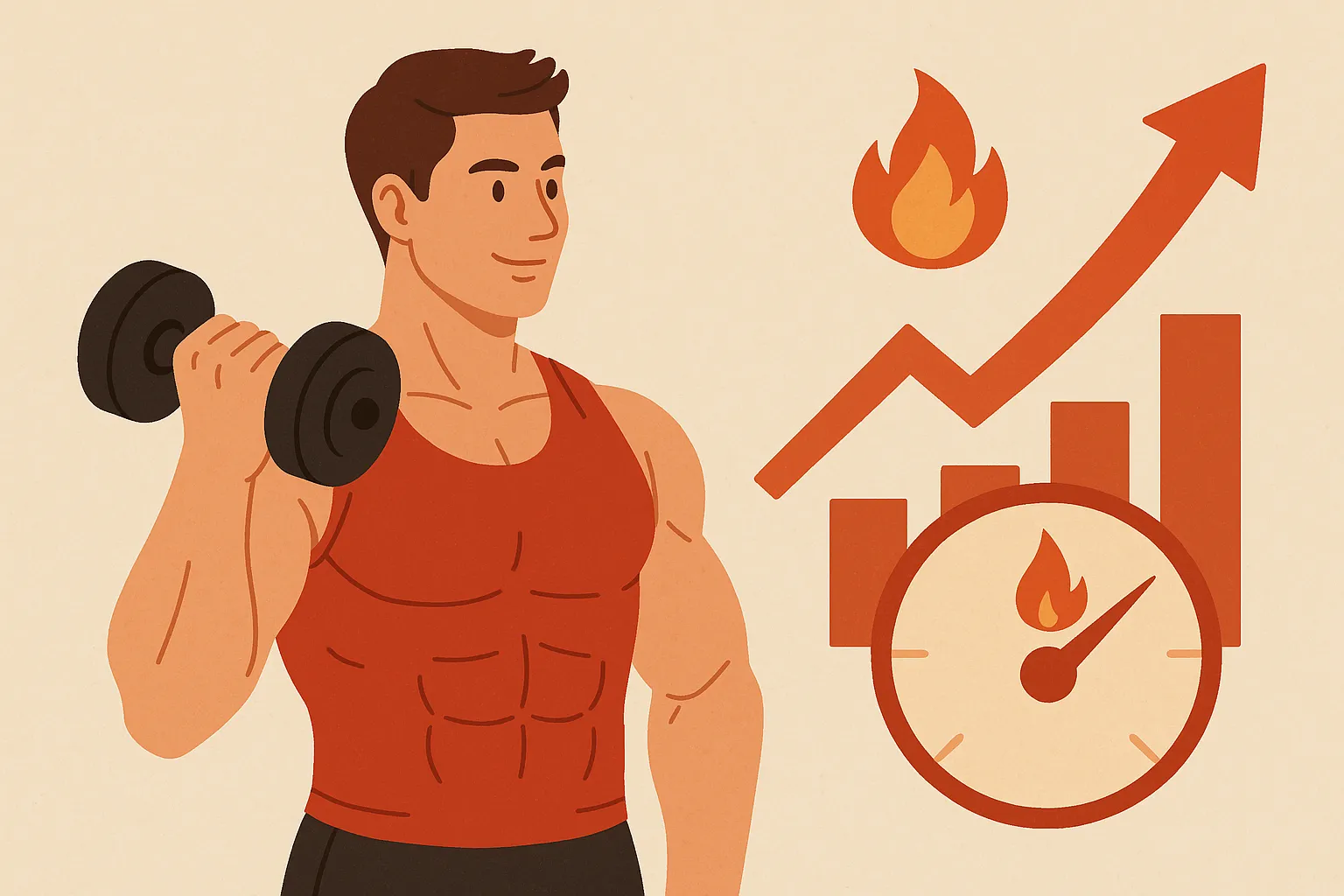 근육량이-기초대사량에-미치는-영향을-상징적으로-표현한-일러스트-이미지로-근육질-사람과-에너지-불꽃-아이콘을-묘사