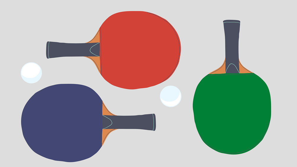 탁구 공, 라켓이미지