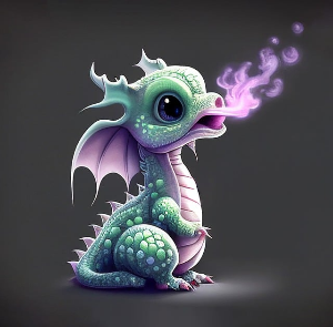 귀여운 새끼 용사진