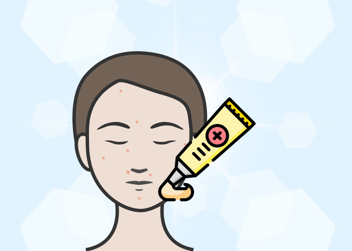 얼굴에-연고를-바르는-사람