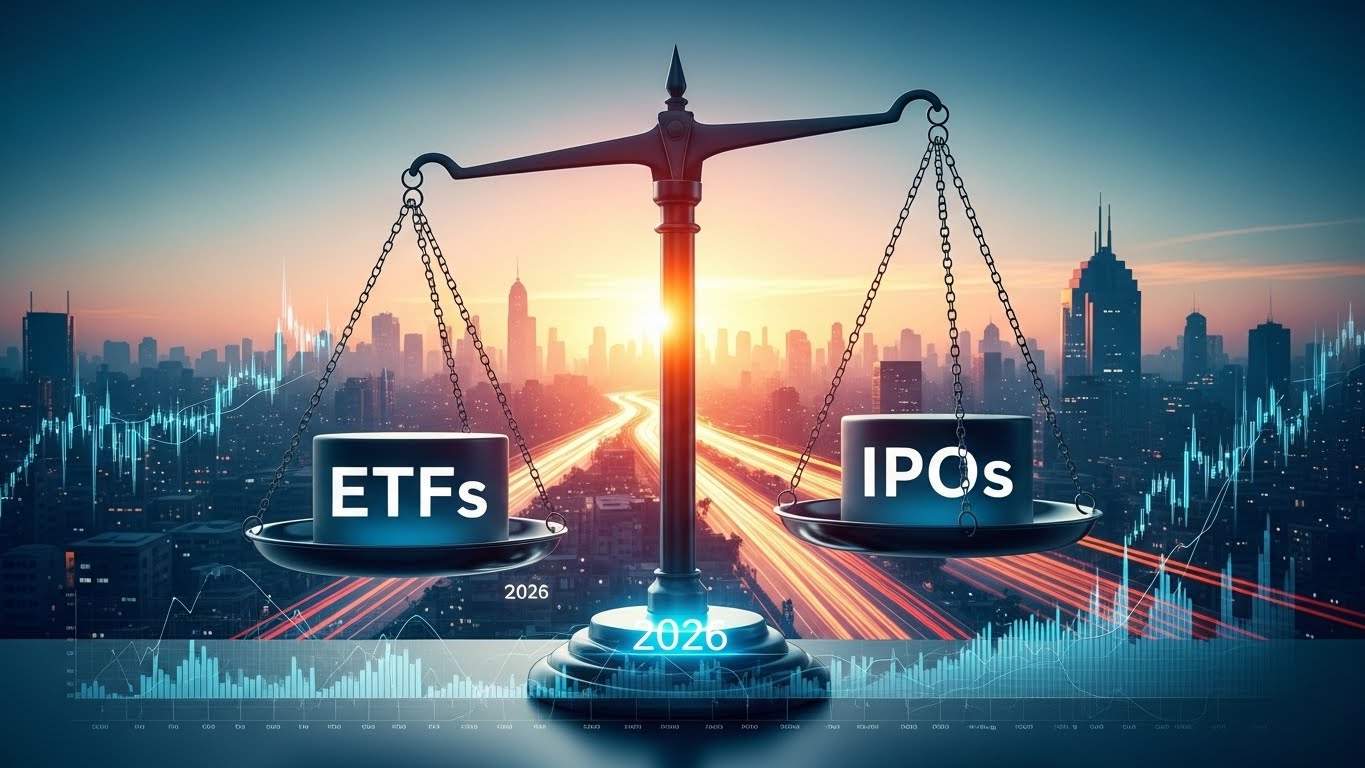 ETF vs 공모주, 2026년 내 자산을 불릴 선택지를 저울 위에 올려본 모습