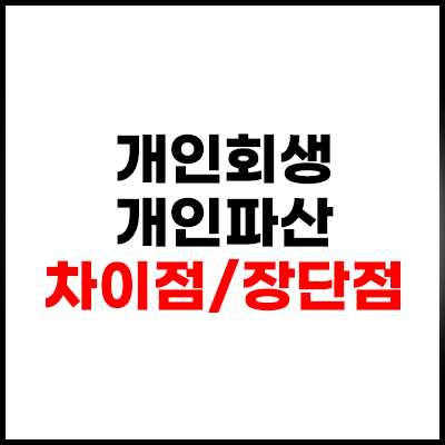 개인회생-개인파산