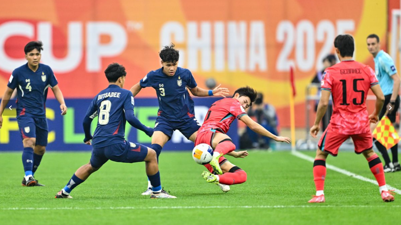 U-20 대표팀 태국전에서 선전하는 모습