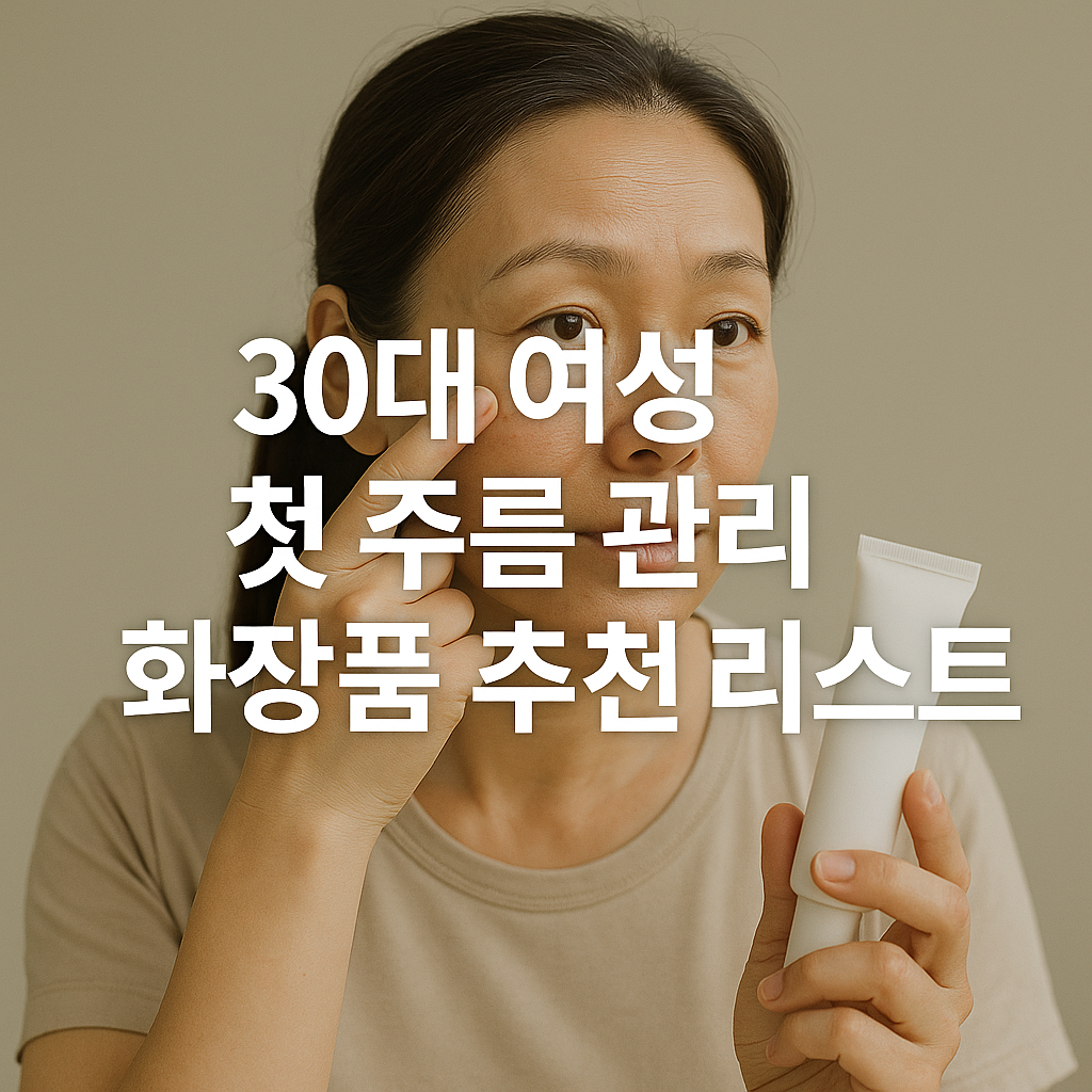 30대 여성 첫 주름 관리 화장품 추천 리스트