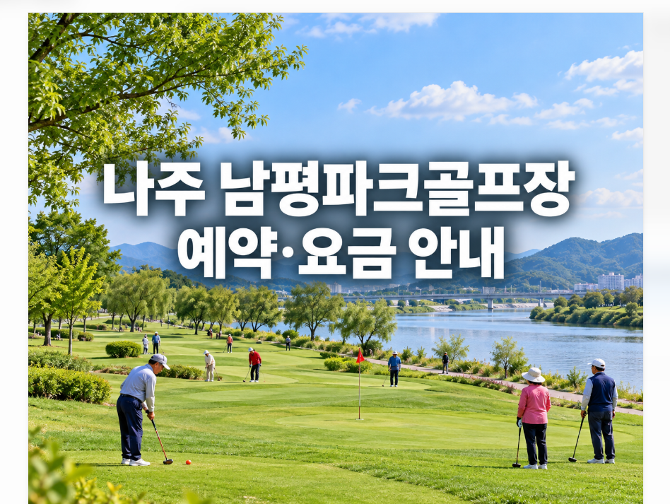 나주 남평파크골프장 예약 안내 (지석천 강변을 품은 쾌적한 36홀 명품 구장)