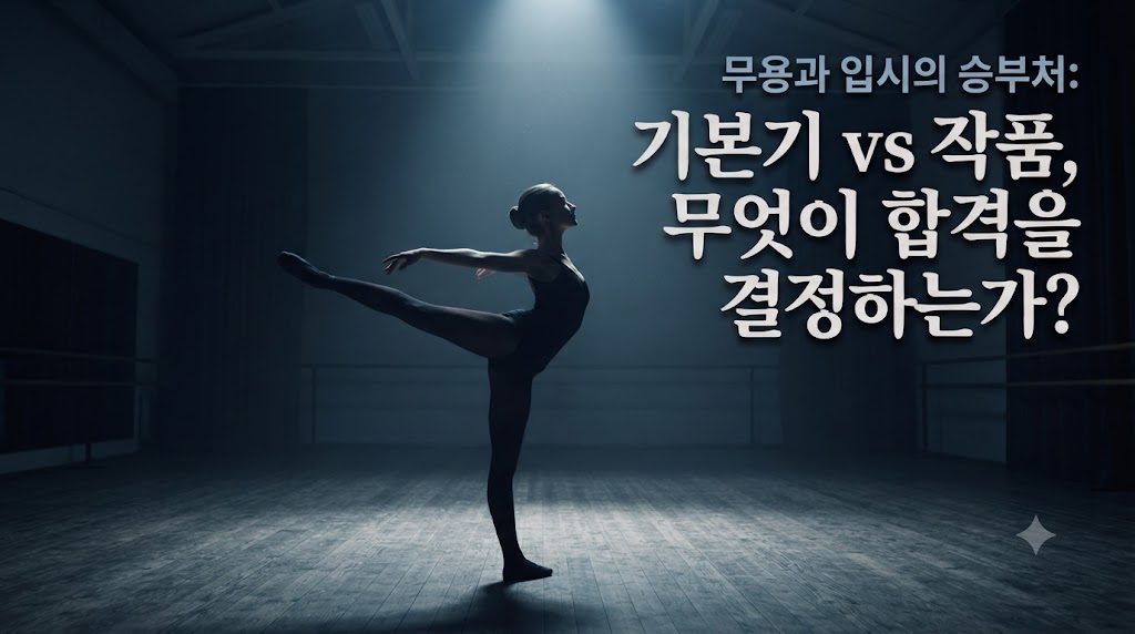 대학 무용과 실기 고사의 모든 것: &lsquo;기본기&rsquo;와 &lsquo;작품&rsquo; 중 무엇이 합격을 결정하는가?