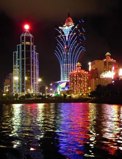 마카오 야경 사진