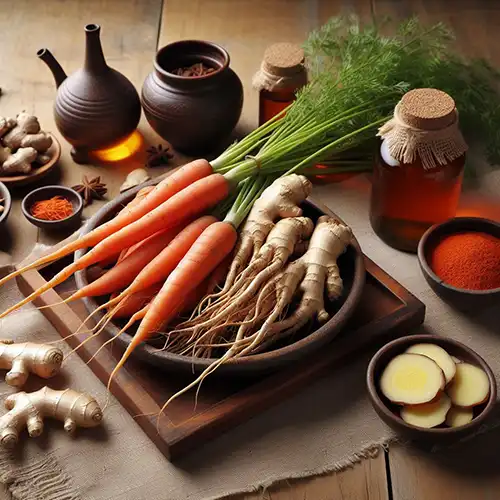 당귀-홍삼-생강