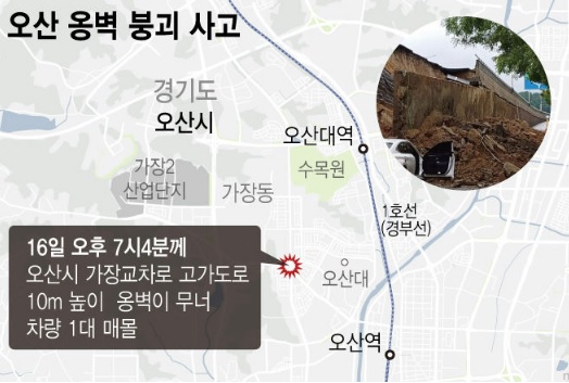 오산 옹벽 붕괴 사고
