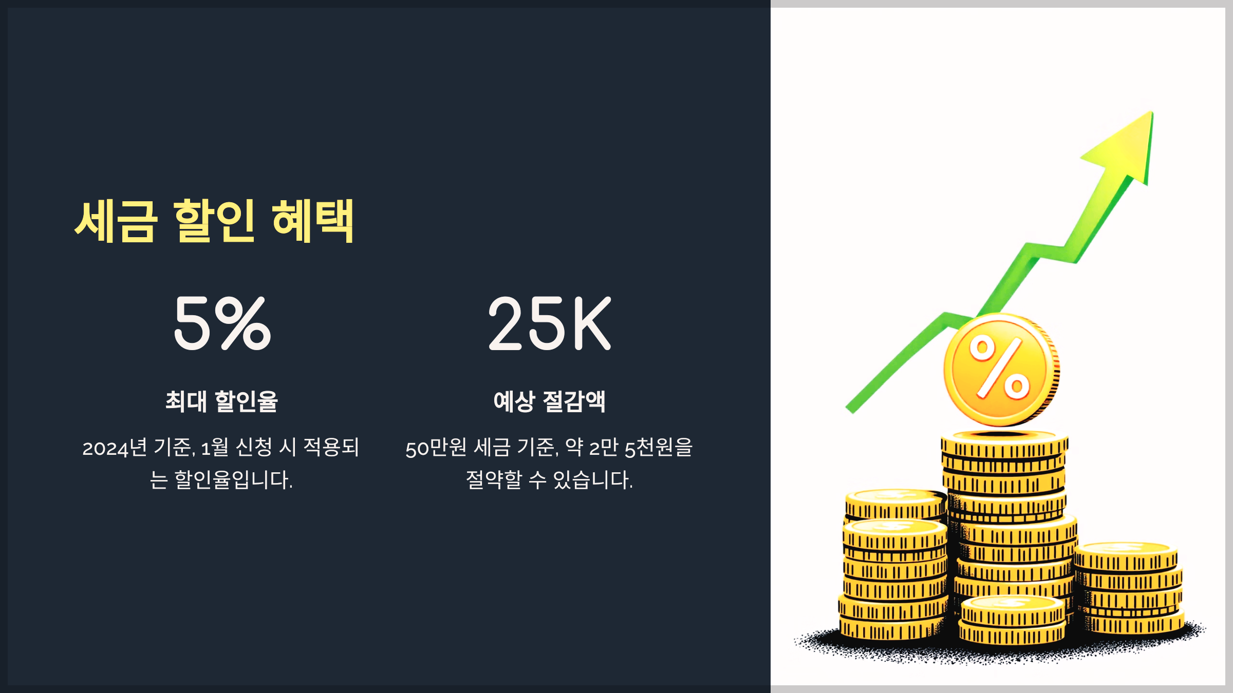 세금 할인 혜택