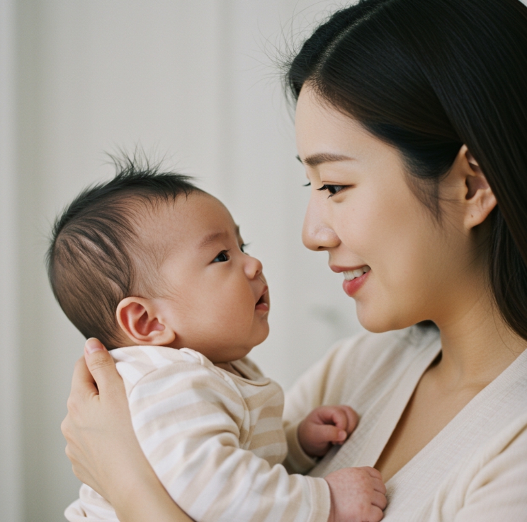 0~3개월: 눈 맞추기부터 시작!