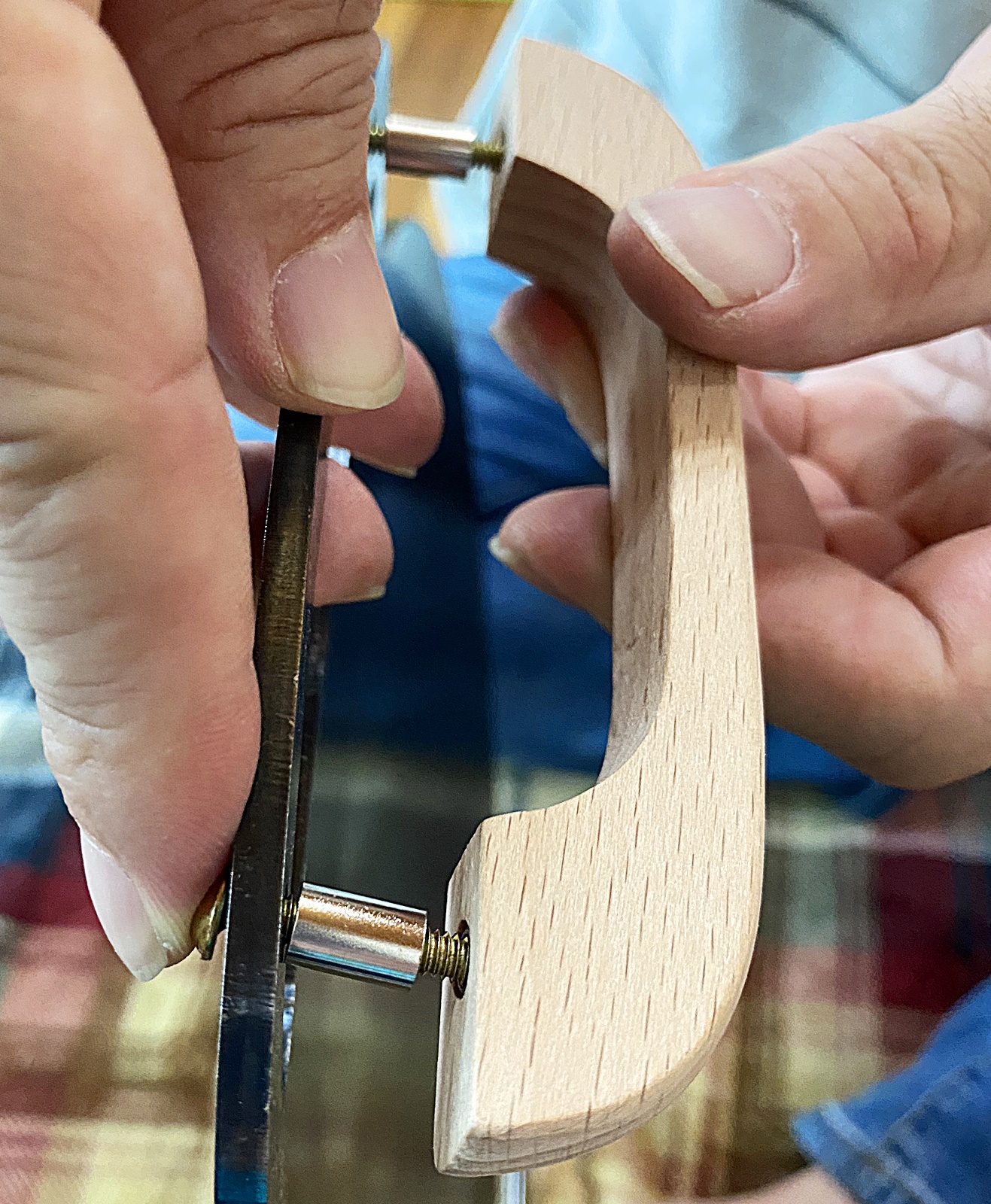 우드 손잡이 구멍 맞추기