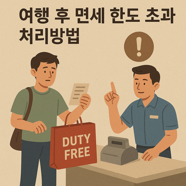 여행 후 면세 한도 초과 처리방법
