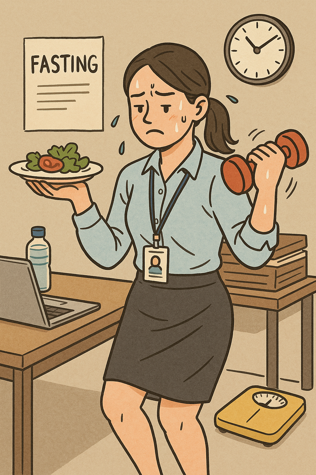 간헐적 단식과 관련된 사진