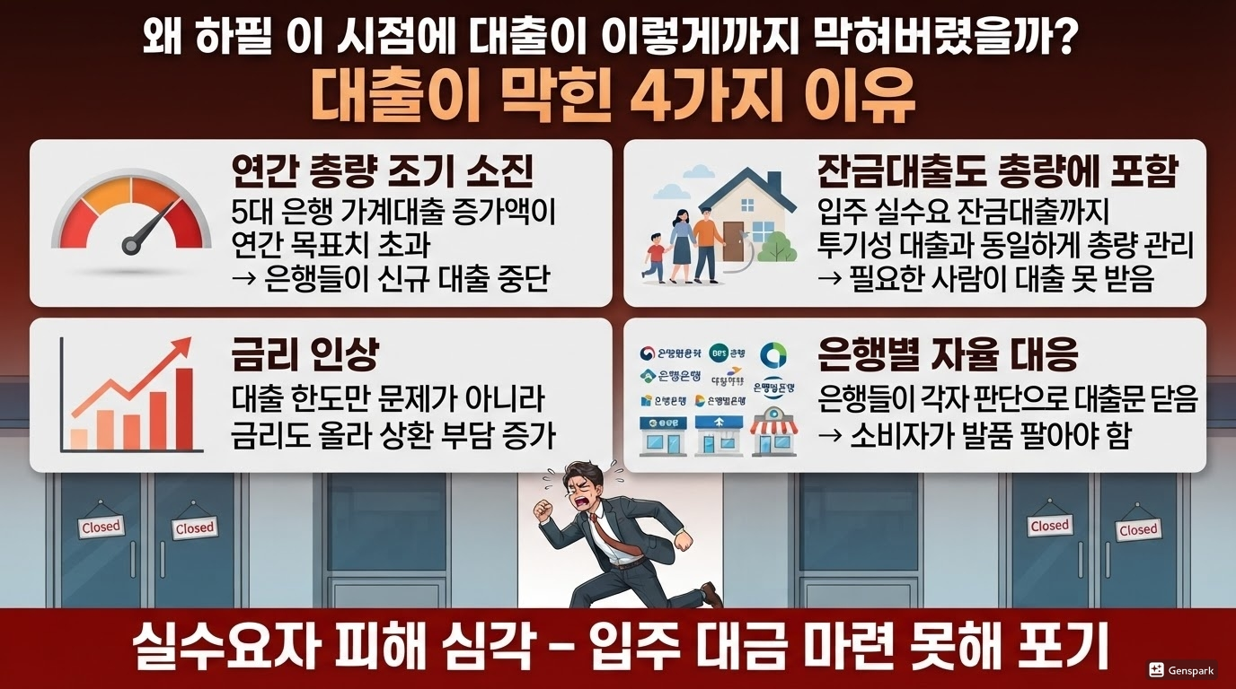 대출이 막힌 이유
