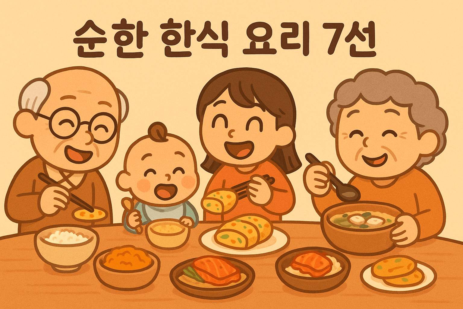 아기부터 어른까지 먹을 수 있는 순한 한식 요리 7선