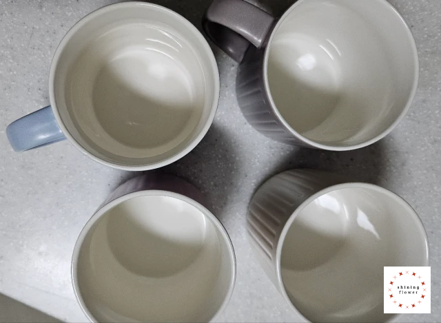 벨루즈까사-솜사탕 파스텔 머그 4종-위에서 본 사진