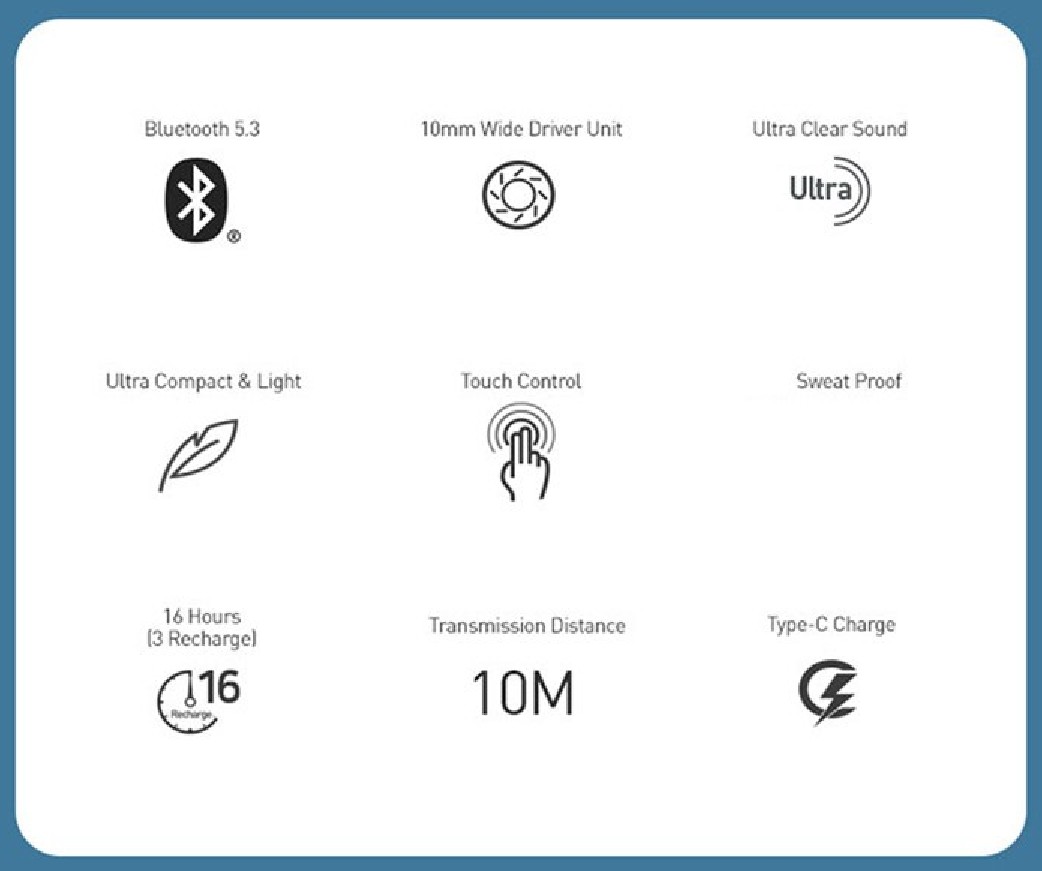 브리츠 무선 블루투스 5.3 이어폰 특징