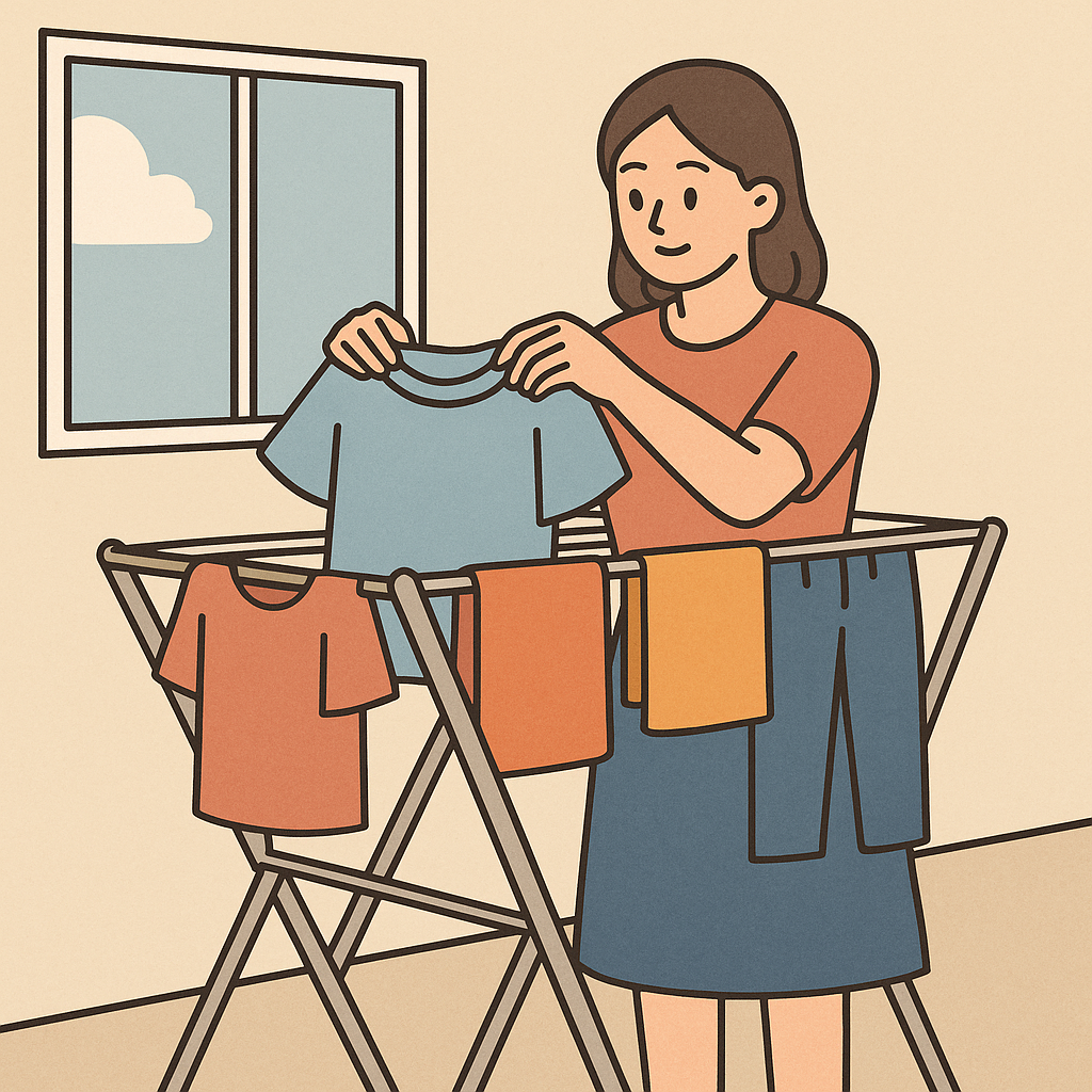 여름철 세탁물 건조 꿀팁 – 실내에서도 빠르게 말리는 법