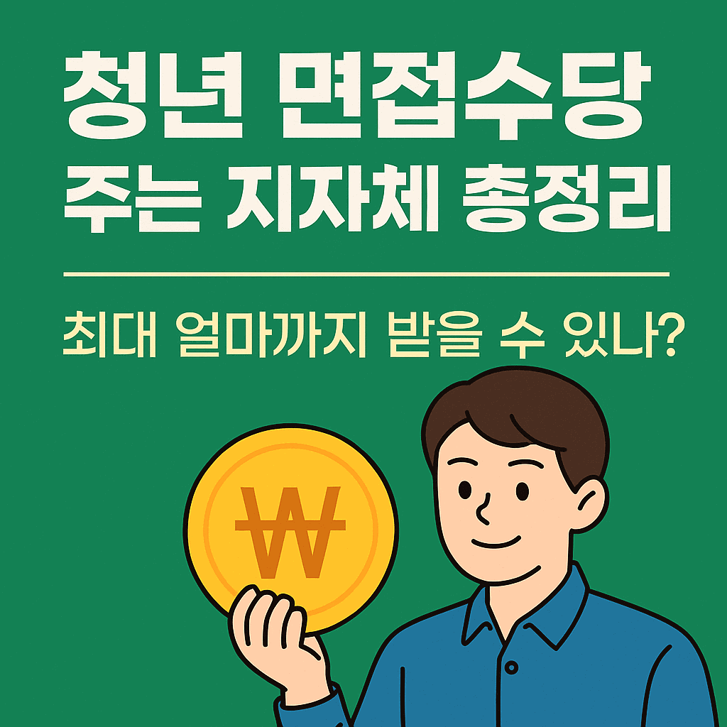 2025년 청년 면접수당 지원 지자체 총정리 – 지역별 조건과 신청 꿀팁까지