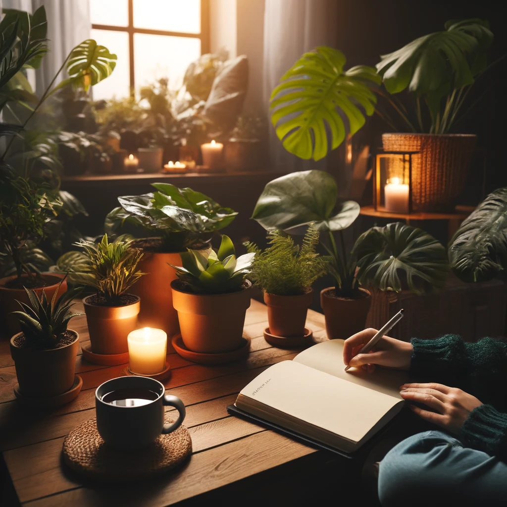 퇴근 후 혼자만의 시간, 반려 식물과 함께하는 감성 일기