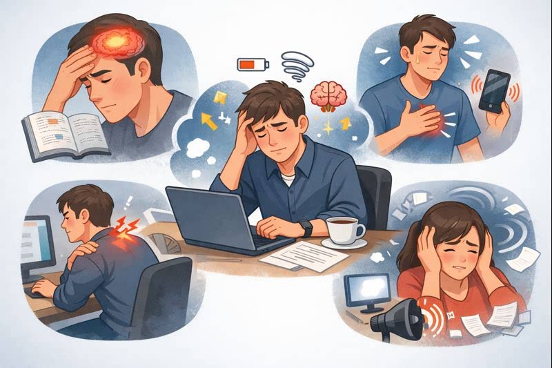 집중력이 떨어질 때 몸에서 나타나는 변화