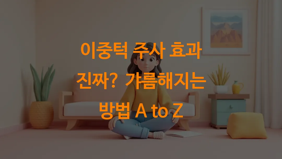이중턱 주사 효과 진짜? 갸름해지는 방법 A to Z