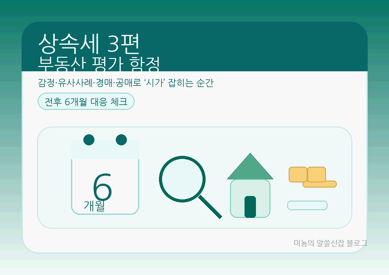 부동산 평가의 함정 총정리｜감정평가&middot;유사사례&middot;경매&middot;공매로 '시가' 잡히는 순간(전후 6개월 대응법)