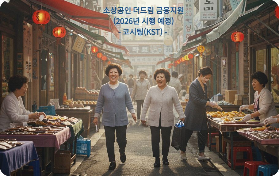 소상공인 더드림(The Dream) 금융지원 – 2026년 시행 예정 : 코시팅(KST)