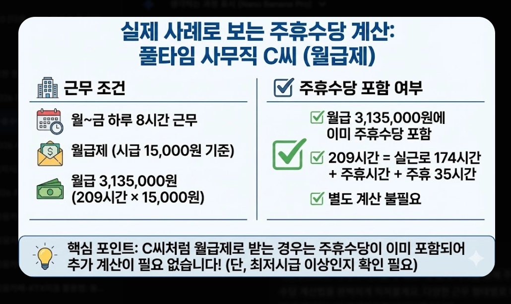 주휴수당 포함 월급 계산법 2026년 완벽 정리