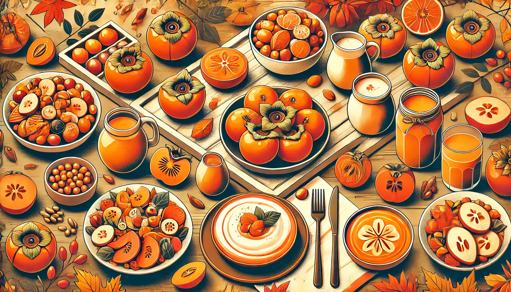 단감으로-만든-요리들