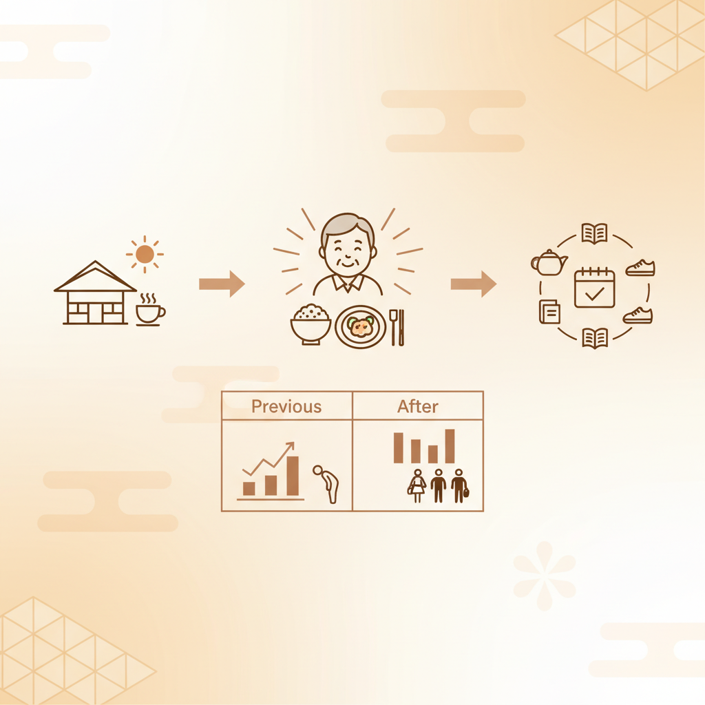 実証的根拠に基づいた日常ケアルーティンの学術図解