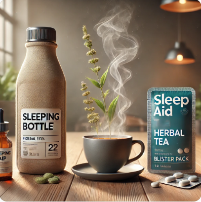 슬리핑보틀&amp;#44; 수면 보조제 알약&amp;#44; 허브티