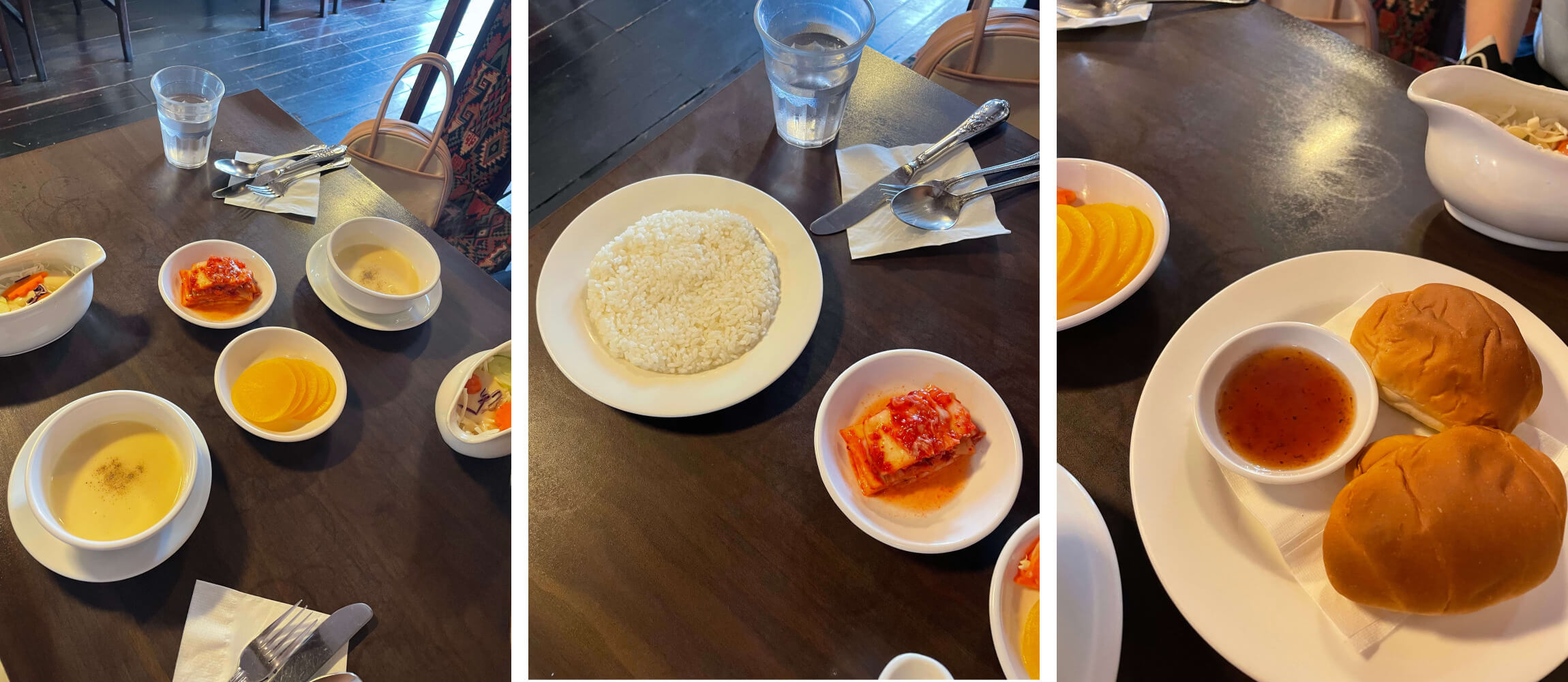 돈가스-전문점-씨사이드-식전빵-스프-샐러드