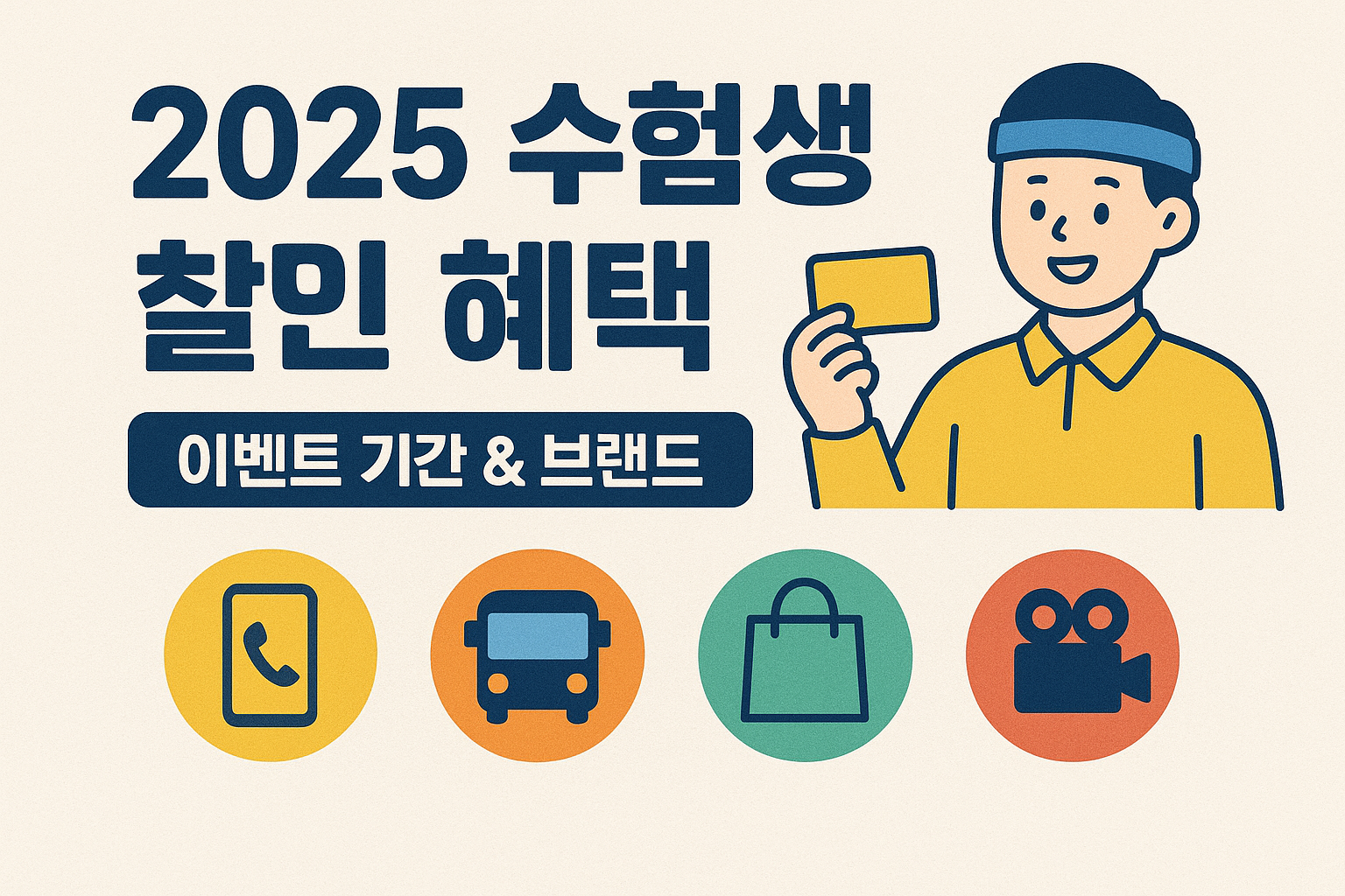 2025 수험생 할인 혜택 총정리 (이벤트 기간& 브랜드)